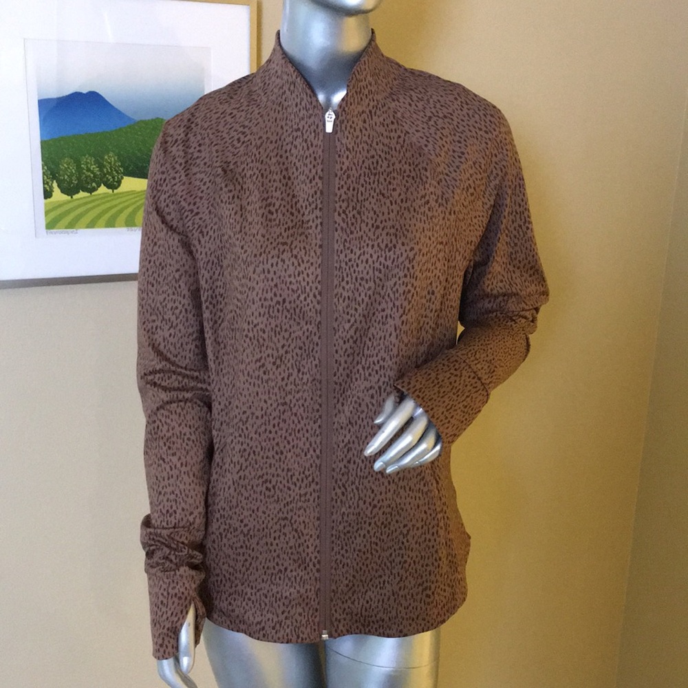 ATHLETA | Salutation Jacket Leopard Cheetah Print - image 5